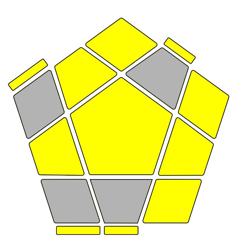 Megaminx OLL 34 Pi Algorithm